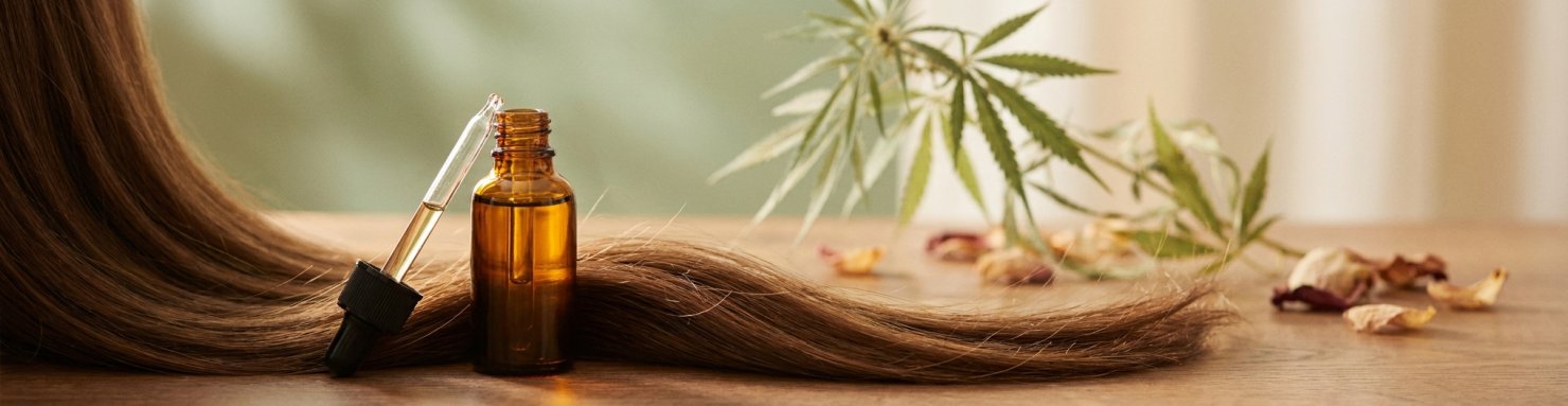Cosmétiques CBD et huile de chanvre pour le soin des cheveux