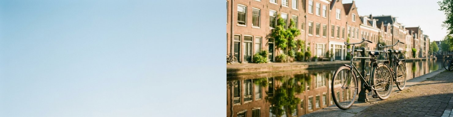 Maisons du bord de canal à Amsterdam, berceau de Green House Seeds
